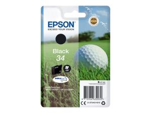 Epson 34 - 6.1 ml - noir - original - cartouche d'encre - pour WorkForce Pro WF-3720, WF-3720DWF, WF-3725DWF - C13T34614010 - Cartouches d'imprimante