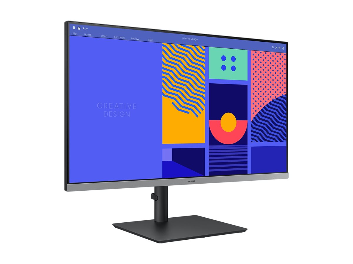 Samsung S27C432GAU - C432 Series - écran LED - 27" - 1920 x 1080 Full HD (1080p) @ 100 Hz - IPS - 250 cd/m² - 1000:1 - 4 ms - HDMI, VGA, DisplayPort - noir - LS27C432GAUXEN - Écrans d'ordinateur