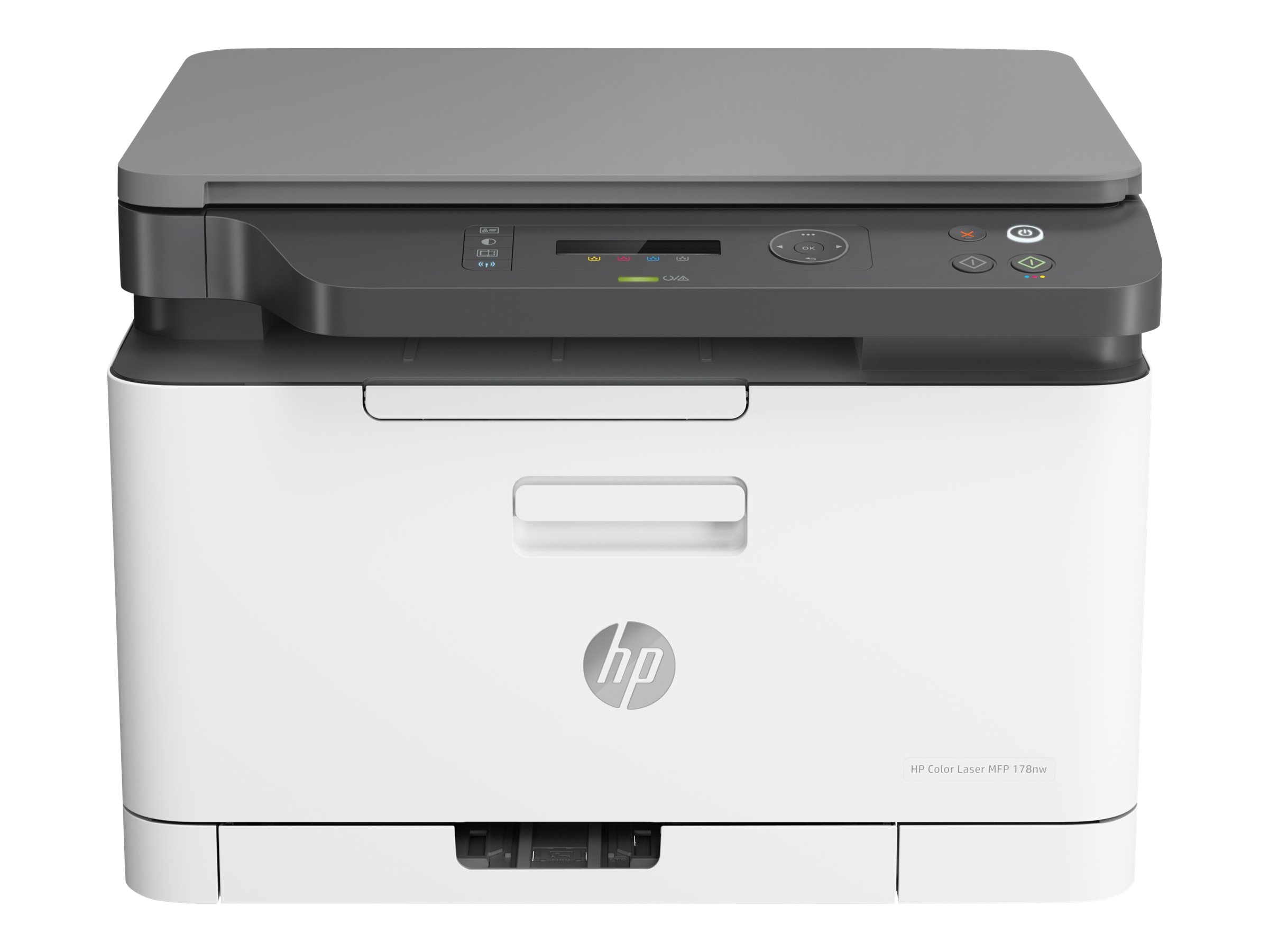 HP Color Laser MFP 178nw - Imprimante multifonctions - couleur - laser - A4 (210 x 297 mm) (original) - A4/Letter (support) - jusqu'à 18 ppm (copie) - jusqu'à 18 ppm (impression) - 150 feuilles - USB 2.0, LAN, Wi-Fi(n) - 4ZB96A#B19 - Imprimantes multifonctions