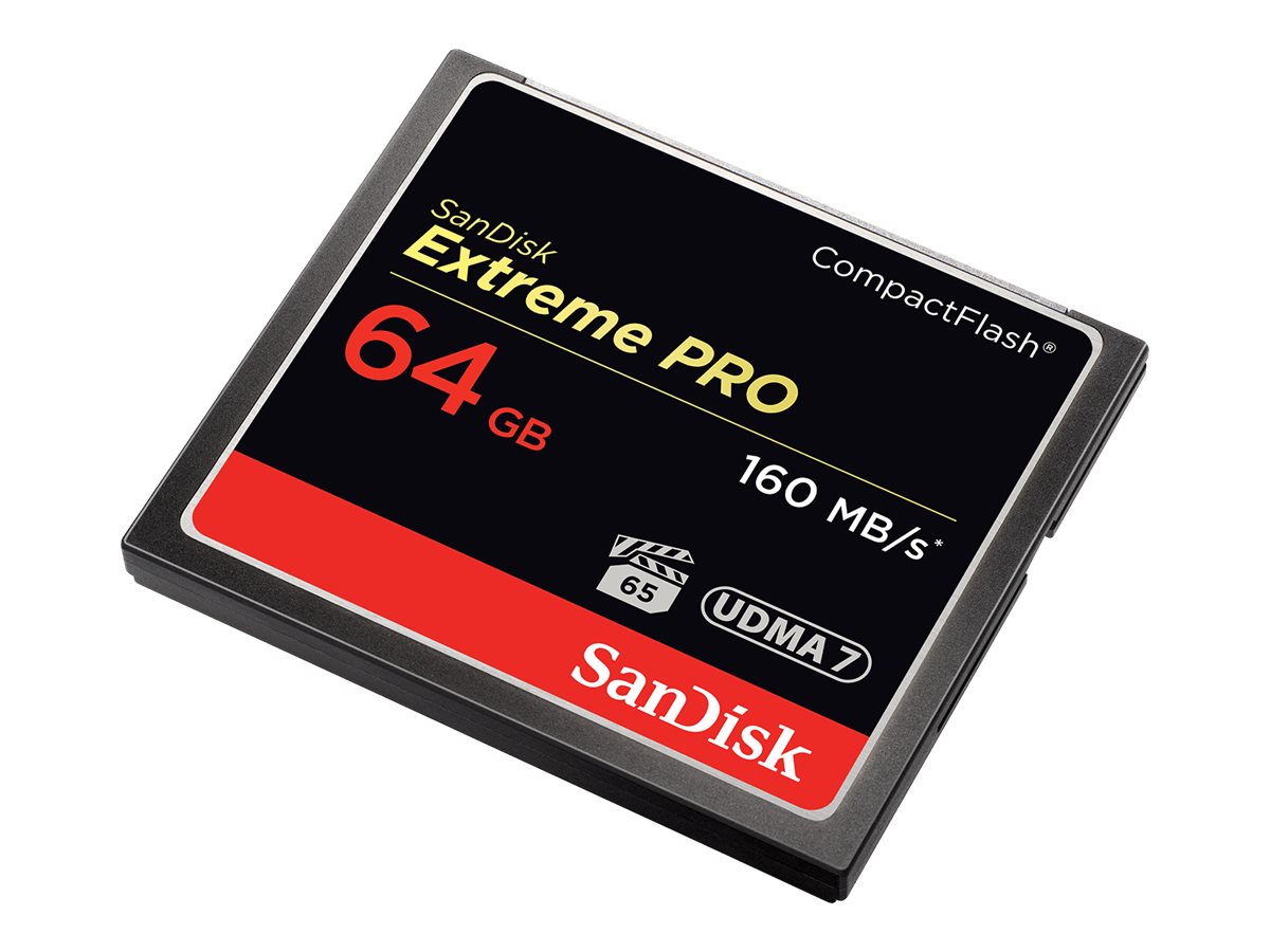SanDisk Extreme Pro - carte mémoire flash - 64 Go - CompactFlash -  SDCFXPS-064G-X46