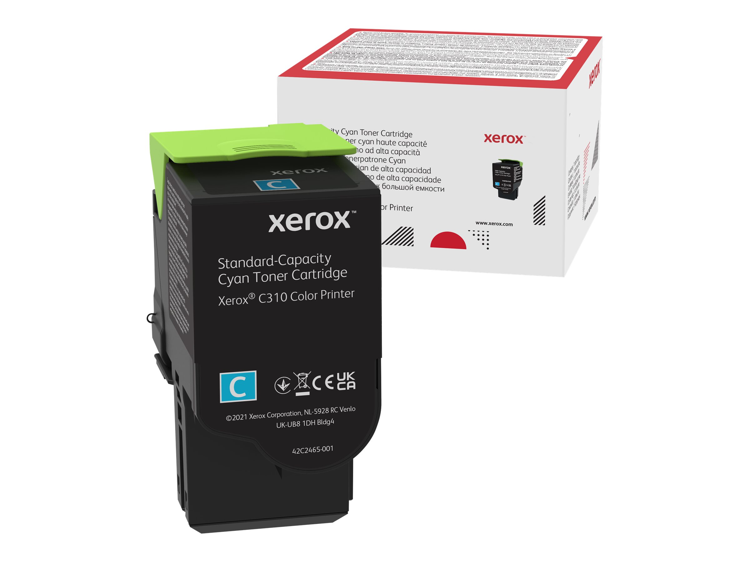 Xerox - Cyan - original - cartouche de toner - pour Xerox C310/DNI, C310/DNIM, C310V_DNI, C315/DNI, C315V_DNI, C315V_DNIUK - 006R04357 - Cartouches de toner
