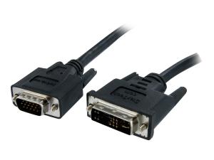 StarTech.com Câble écran DVI vers VGA - DVI-A (M) vers VGA HD15 (M) - 2m - Cordon DVI VGA - 1x DVI-A (analogique) mâle, 1x VGA HD-15 mâle - Câble vidéo - HD-15 (VGA) (M) pour DVI-A (M) - 2 m - moulé, vis moletées - noir - DVIVGAMM2M - Câbles pour périphérique