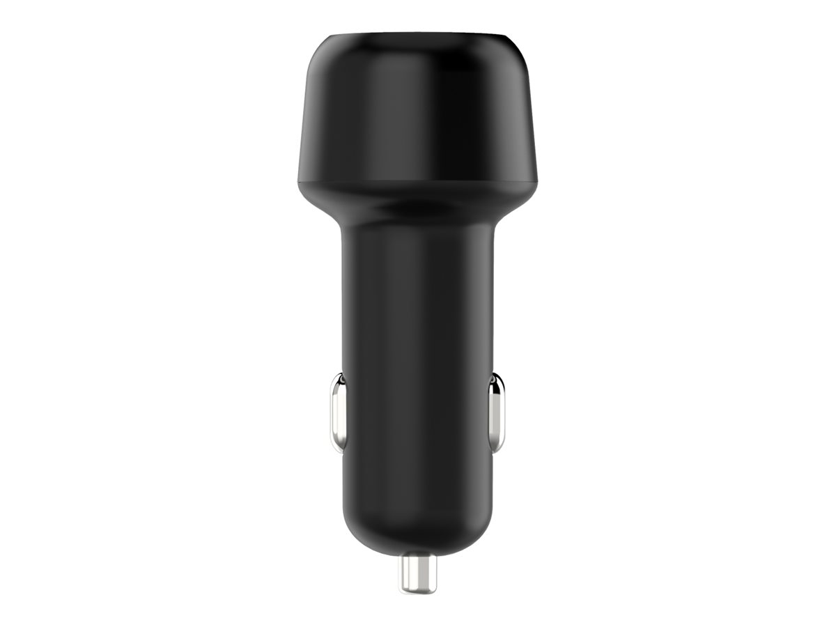 XtremeMac Car Charger - Adaptateur d'alimentation pour voiture - 45 Watt - 3 A - PD 3.0 - 2 connecteurs de sortie (24 pin USB-C) - XWH-CC45-13 - Batteries et adaptateurs d'alimentation pour téléphone cellulaire