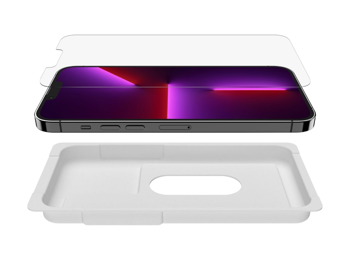 Belkin UltraGlass - Protection d'écran pour téléphone portable - antimicrobien - verre - pour Apple iPhone 13 Pro Max - OVA079ZZ - Accessoires pour téléphone portable