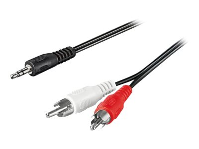 Neklan - Câble audio - mini-phone stereo 3.5 mm mâle pour RCA x 2 mâle - 15 m - 2060656 - Câbles audio