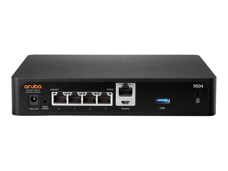 HPE Aruba 9004 (RW) - Passerelle - 4 ports - 1GbE - ZigBee, NFC, Bluetooth - géré par le Cloud - BTO - R1B21A - Périphériques réseau spécialisés