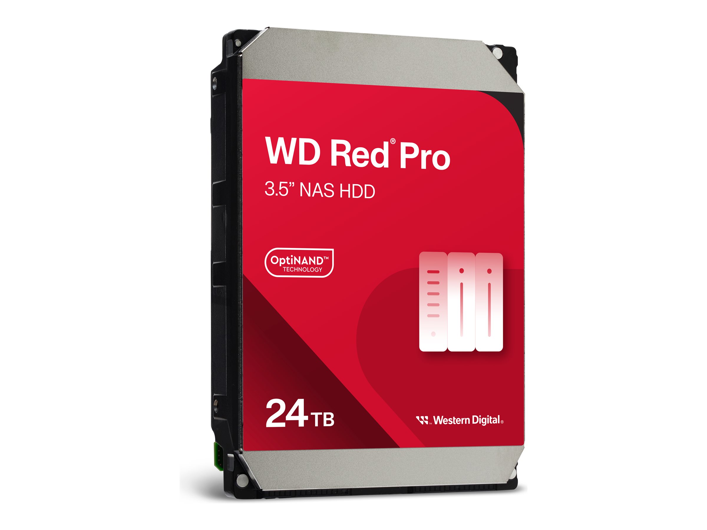 WD Red Pro WD240KFGX - Disque dur - Enterprise - 24 To - interne - 3.5" - SATA 6Gb/s - 7200 tours/min - mémoire tampon : 512 Mo - WD240KFGX - Disques durs internes