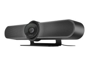 Logitech MeetUp - Caméra pour conférence - panoramique / inclinaison - couleur - 3840 x 2160 - audio - sans fil - Bluetooth LE / NFC - USB 3.0 - MJPEG - 960-001102 - Audio et visioconférences