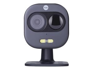Yale Front Door - Light & Siren - Caméra de surveillance réseau - extérieur, intérieur - résistant aux intempéries - couleur (Jour et nuit) - 1080p - audio - sans fil - Wi-Fi - USB - SV-DAFX-B_EU - Caméras de sécurité