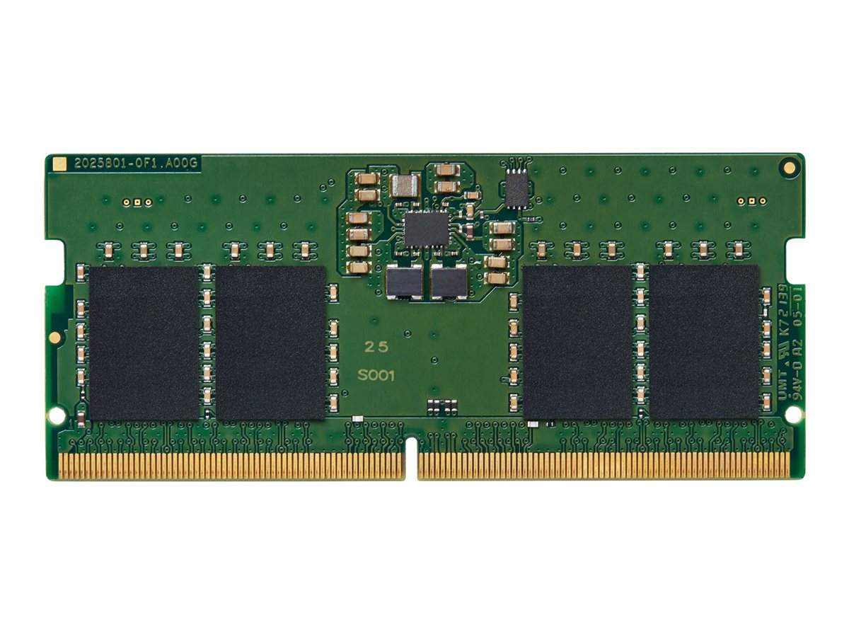 Kingston ValueRAM - DDR5 - kit - 64 Go: 2 x 32 Go - SO DIMM 262 broches - 4800 MHz / PC5-38400 - CL40 - 1.1 V - mémoire sans tampon - on-die ECC - KVR48S40BD8K2-64 - DDR5