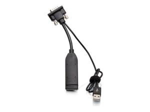 C2G VGA to HDMI Dongle Adapter Converter - Adaptateur vidéo - USB, HDMI pour HD-15 (VGA) mâle - noir - C2G30037 - Accessoires pour téléviseurs