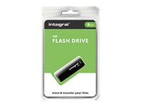 Integral - Clé USB - 8 Go - USB 2.0 - noir - INFD8GBBLK - Lecteurs flash