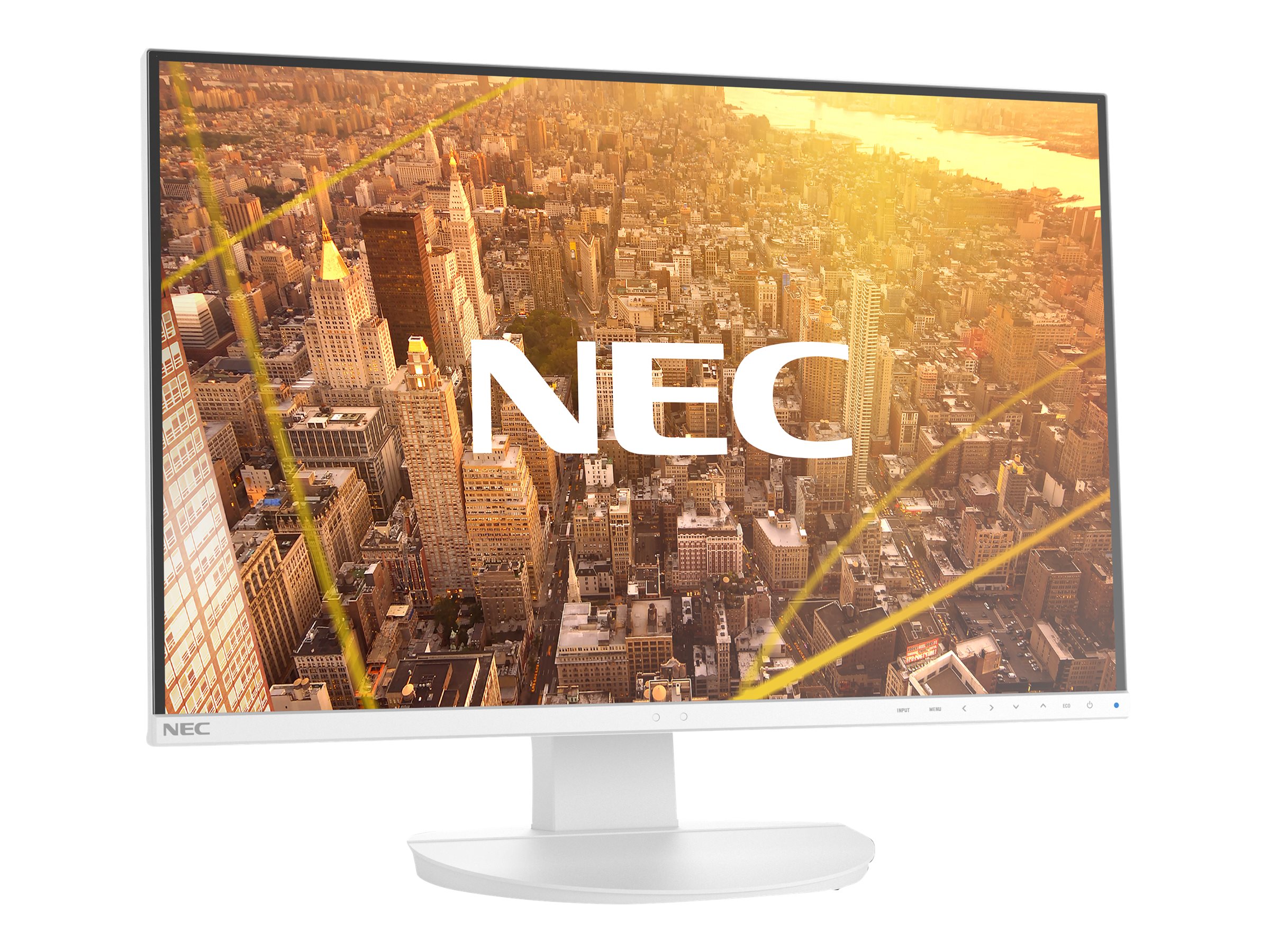 NEC MultiSync EA231WU-WH - Écran LED - 23" (22.5" visualisable) - 1920 x 1200 WUXGA - IPS - 250 cd/m² - 1000:1 - 5 ms - HDMI, DVI-D, VGA, DisplayPort - haut-parleurs - blanc - 60004782 - Écrans d'ordinateur