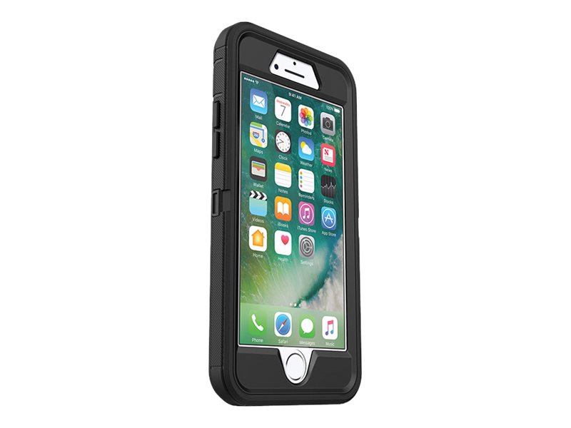 OtterBox Defender Series Apple iPhone 8 & iPhone 7 - Coque de protection pour téléphone portable - robuste - polycarbonate, caoutchouc synthétique - noir - pour Apple iPhone 7, 8, SE (2e génération), SE (3rd generation) - 77-56603 - Coques et étuis pour téléphone portable