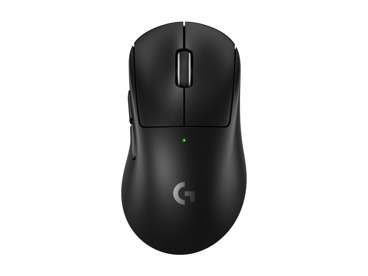 Logitech G PRO X SUPERLIGHT 2 DEX - Souris - ergonomique - pour droitiers - optique - 5 boutons - sans fil, filaire - 2.4 GHz, USB - noir - 910-007357 - Souris