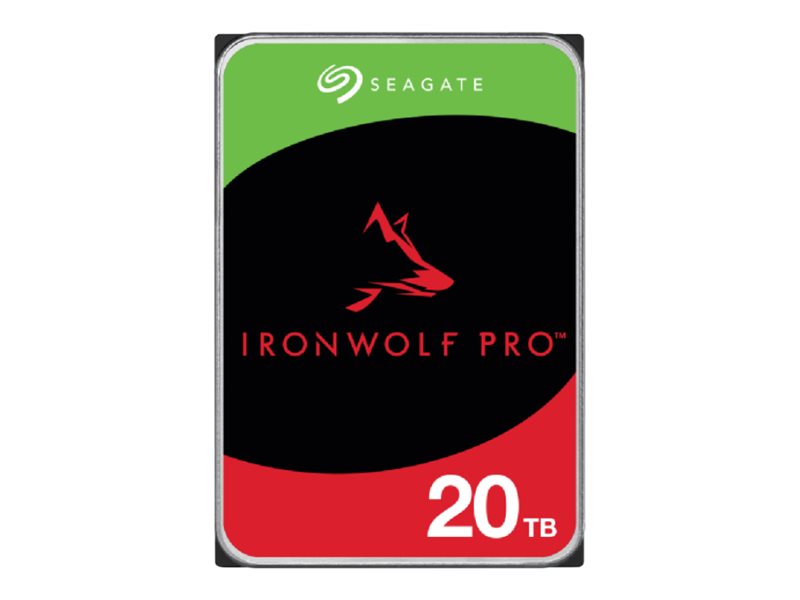 Seagate IronWolf Pro ST20000NT001 - Disque dur - 20 To - interne - 3.5" - SATA 6Gb/s - 7200 tours/min - mémoire tampon : 256 Mo - avec 3 ans de Seagate Rescue Data Recovery - ST20000NT001 - Disques durs internes