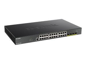 D-Link DGS 1250-28XMP - Commutateur - L3 Lite - intelligent - 24 x 10/100/1000 (PoE) + 4 x 10 Gigabit SFP+ - Montable sur rack - PoE (370 W) - DGS-1250-28XMP/E - Concentrateurs et commutateurs gigabit