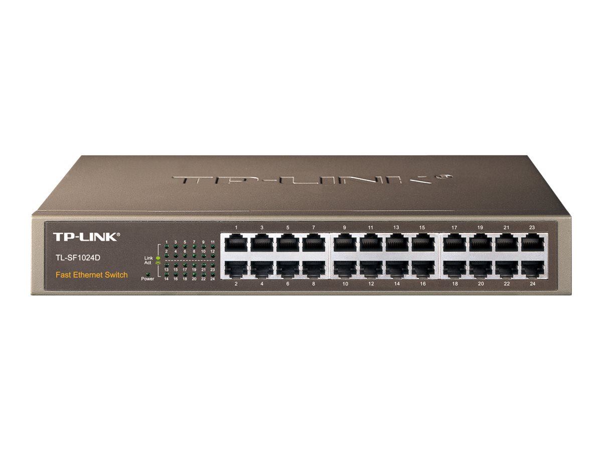 TP-Link TL-SF1024D - Commutateur - 24 x 10/100 - de bureau - TL-SF1024D - Commutateurs non gérés