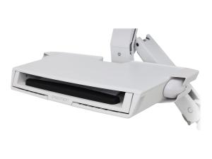 Ergotron - Kit de montage (support d'unité centrale, tiroir à clavier, montage de moniteur) - pour écran LCD/équipement PC - petit support de CPU - aluminium, plastique haute qualité - blanc - Taille d'écran : jusqu'à 24 pouces - 45-272-216 - Accessoires pour scanner