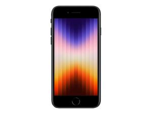 Apple iPhone SE (3rd generation) - 5G smartphone - double SIM / Mémoire interne 128 Go - Écran LCD - 4.7" - 1334 x 750 pixels - rear camera 12 MP - front camera 7 MP - noir minuit - MMXJ3ZD/A - iPhone