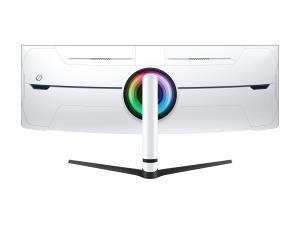 Samsung Odyssey Neo G9 S57CG952NU - G95NC Series - moniteur QLED - jeux - incurvé - 57" - 7680 x 2160 Dual UHD @ 240 Hz - VA - 1000 cd/m² - 1000000:1 - DisplayHDR 1000 - 1 ms - 3xHDMI, DisplayPort - noir, blanc - LS57CG952NUXEN - Écrans d'ordinateur