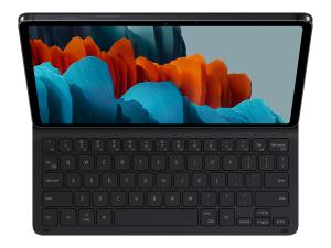 Samsung EF-DT630 - Clavier et étui (couverture de livre) - POGO pin - noir clavier, noir étui - pour Galaxy Tab S7 - EF-DT630BBEGFR - Claviers
