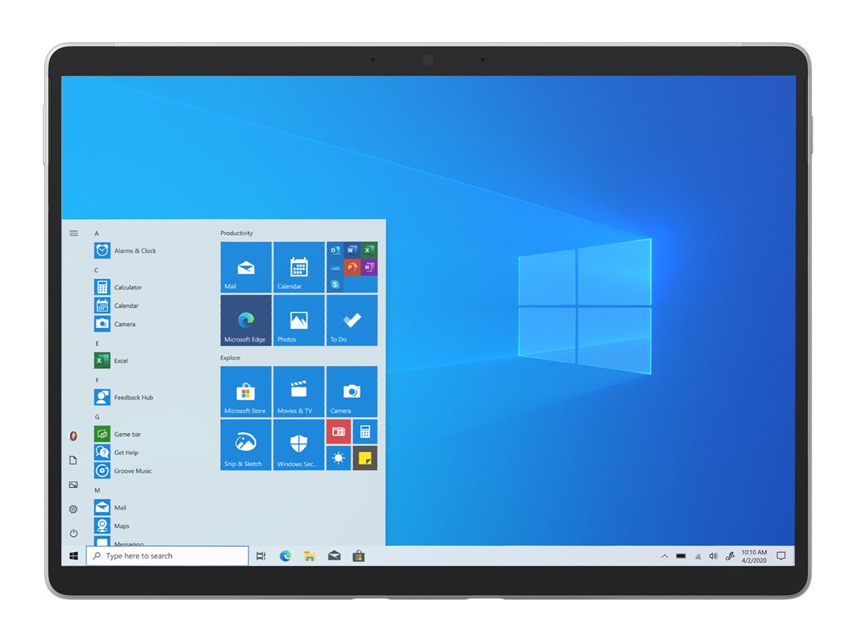 Microsoft Surface Pro 8 - Tablette - Intel Core i5 - 1145G7 / jusqu'à 4.4 GHz - Evo - Win 10 Pro - Carte graphique Intel Iris Xe - 16 Go RAM - 256 Go SSD - 13" écran tactile 2880 x 1920 @ 120 Hz - Wi-Fi 6 - 4G LTE-A - platine - commercial - EIN-00020 - Ordinateurs portables