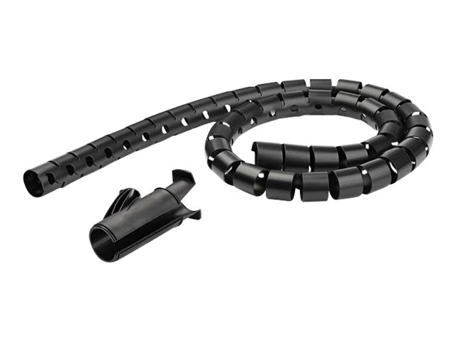StarTech.com Gaine spirale range-câble en noir - 2,5 m - Diamètre de 25 mm - Avec outil pour insérer les câbles (CMSCOILED2) - Kit de gaines pour câbles - noir - 2.5 m - CMSCOILED2 - Accessoires de câblage