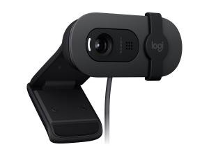 Logitech BRIO 100 - Webcam - couleur - 2 MP - 1920 x 1080 - 1080p, 720p - audio - USB - 960-001585 - Webcams