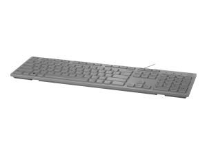 Dell KB216 - Clavier - USB - AZERTY - Français - gris - pour Latitude 3480, 35XX, 5310, 5520, 7400 2-in-1, 9410; Precision 3640; Vostro 3471 - 580-ADHF - Claviers