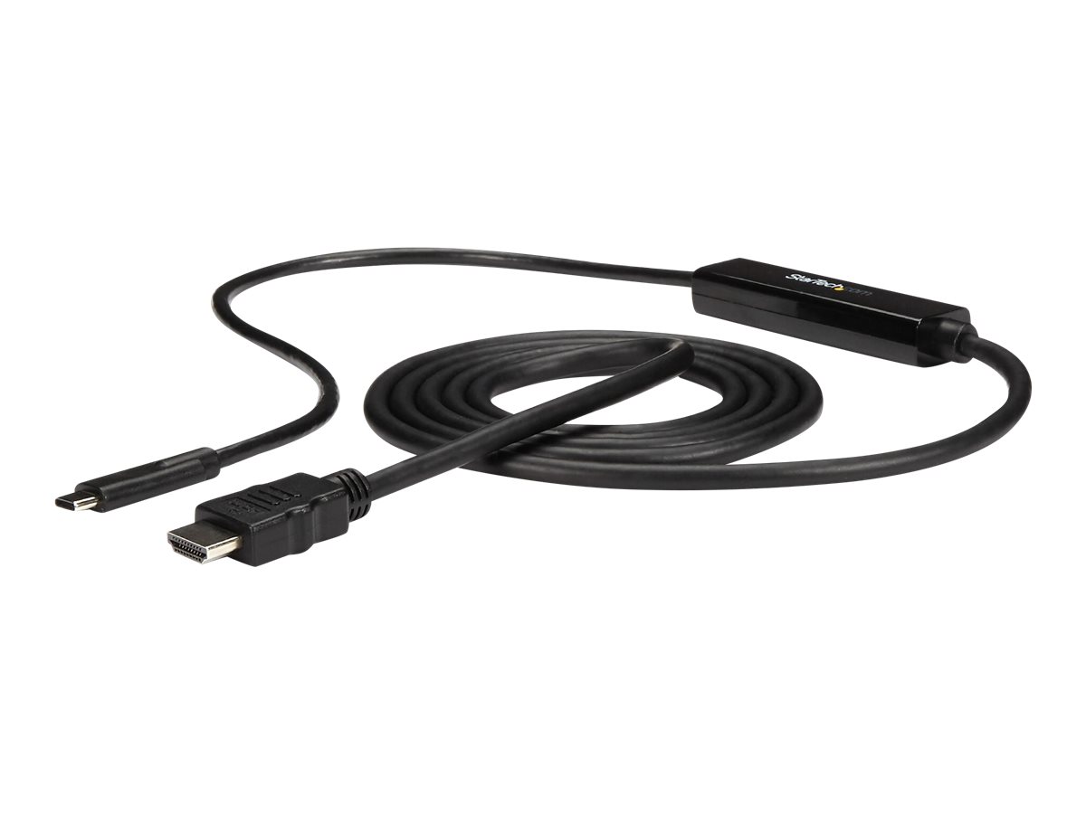 StarTech.com USB C to HDMI Adapter Cable - USB Type-C HDMI - 2m 6 ft. - 4K - Adaptateur vidéo externe - USB-C - HDMI - pour P/N: TB33A1C - CDP2HDMM2MB - Adaptateurs vidéo grand public