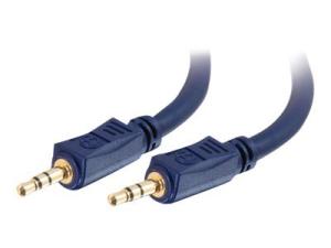 C2G Velocity - Câble audio - mini-phone stereo 3.5 mm mâle pour mini-phone stereo 3.5 mm mâle - 50 cm - blindé - 80294 - Accessoires pour systèmes audio domestiques