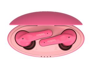 Belkin SoundForm Nano for Kids - Écouteurs sans fil avec micro - intra-auriculaire - Bluetooth - rose - PAC003BTPK - Écouteurs