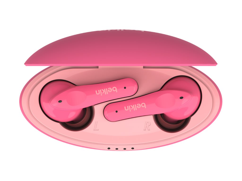 Belkin SoundForm Nano for Kids - Écouteurs sans fil avec micro - intra-auriculaire - Bluetooth - rose - PAC003BTPK - Écouteurs