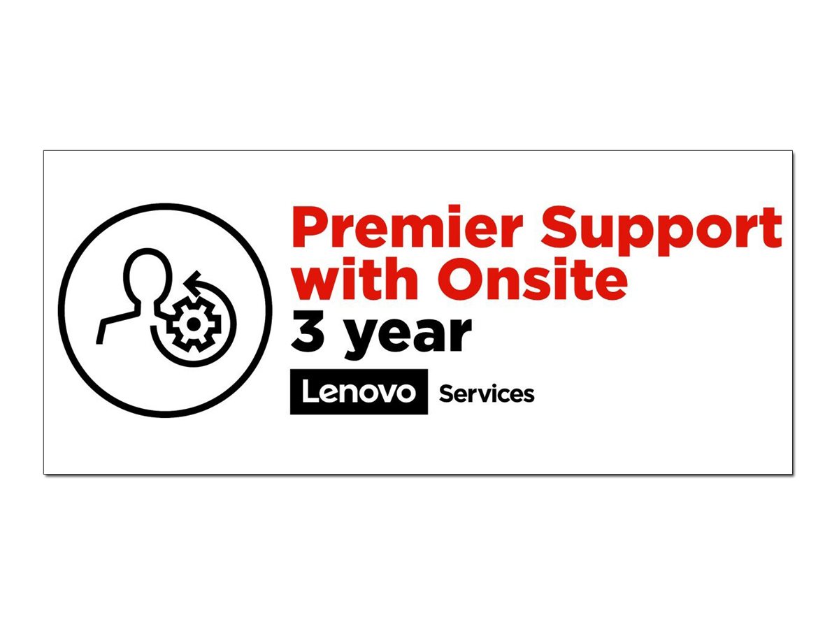 Lenovo Onsite + Premier Support - Contrat de maintenance prolongé - pièces et main d'oeuvre - 3 années - sur site - temps de réponse : NBD - pour ThinkPad L390 Yoga 20NU - 5WS0T36178 - Options de service informatique
