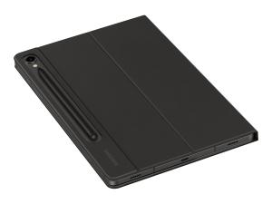 Samsung EF-DX710 - Clavier et étui (couverture de livre) - Mince - Bluetooth, POGO pin - noir clavier, noir étui - pour Galaxy Tab S9 - EF-DX710BBEGFR - Claviers