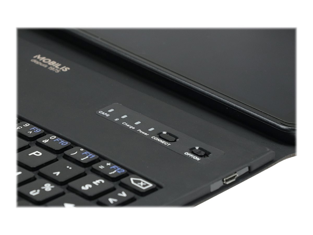 Mobilis Origine - Étui à rabat pour tablette - imitation cuir - noir - 10.1" - pour Samsung Galaxy Tab A (2019) (10.1 ") - 048022 - Accessoires pour ordinateur portable et tablette