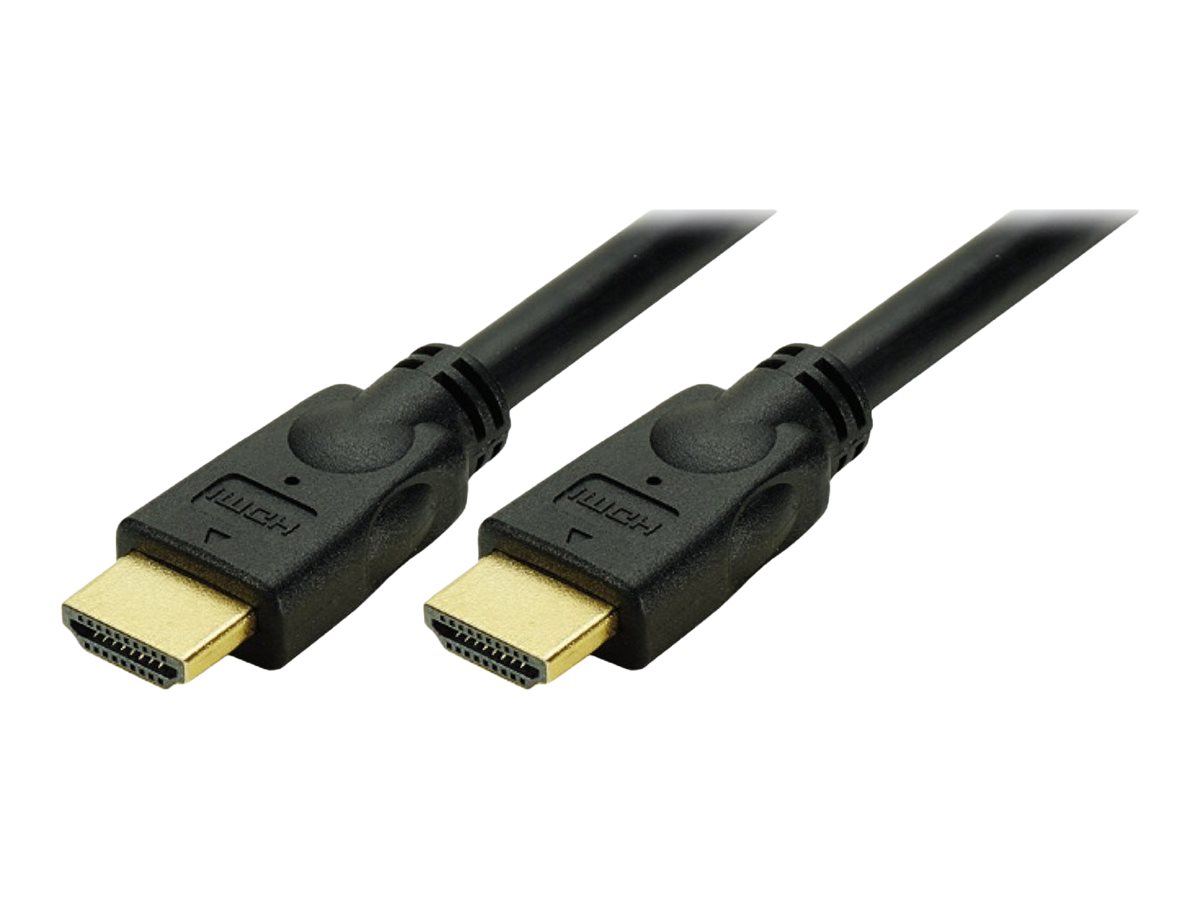 DLH DY-TU3564B - Câble HDMI avec Ethernet - HDMI mâle pour HDMI mâle - 3 m - noir - support 4K - DY-TU3564B - Câbles HDMI