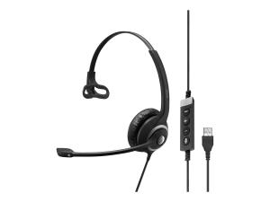 EPOS IMPACT SC 230 USB MS II - Micro-casque - sur-oreille - filaire - USB - noir - Certifié pour Skype for Business, Certifié pour Microsoft Teams - 1000578 - Écouteurs