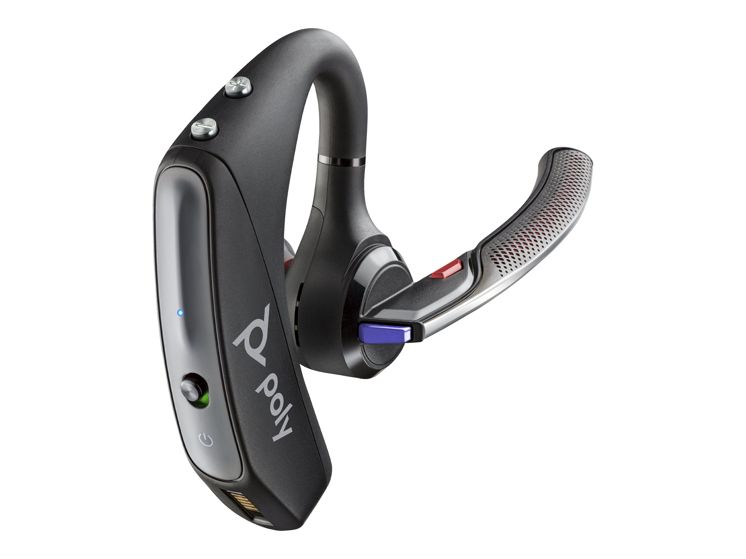 Poly Voyager 5200-M Office - Voyager 5200 series - micro-casque - intra-auriculaire - Bluetooth - sans fil - noir - Certifié pour Skype for Business, certifié Zoom, Certifié pour Microsoft Teams, Certifié Avaya, certifié Cisco Jabber, Works With Chromebook Certified - 8H5Q3AA#ABB - Écouteurs