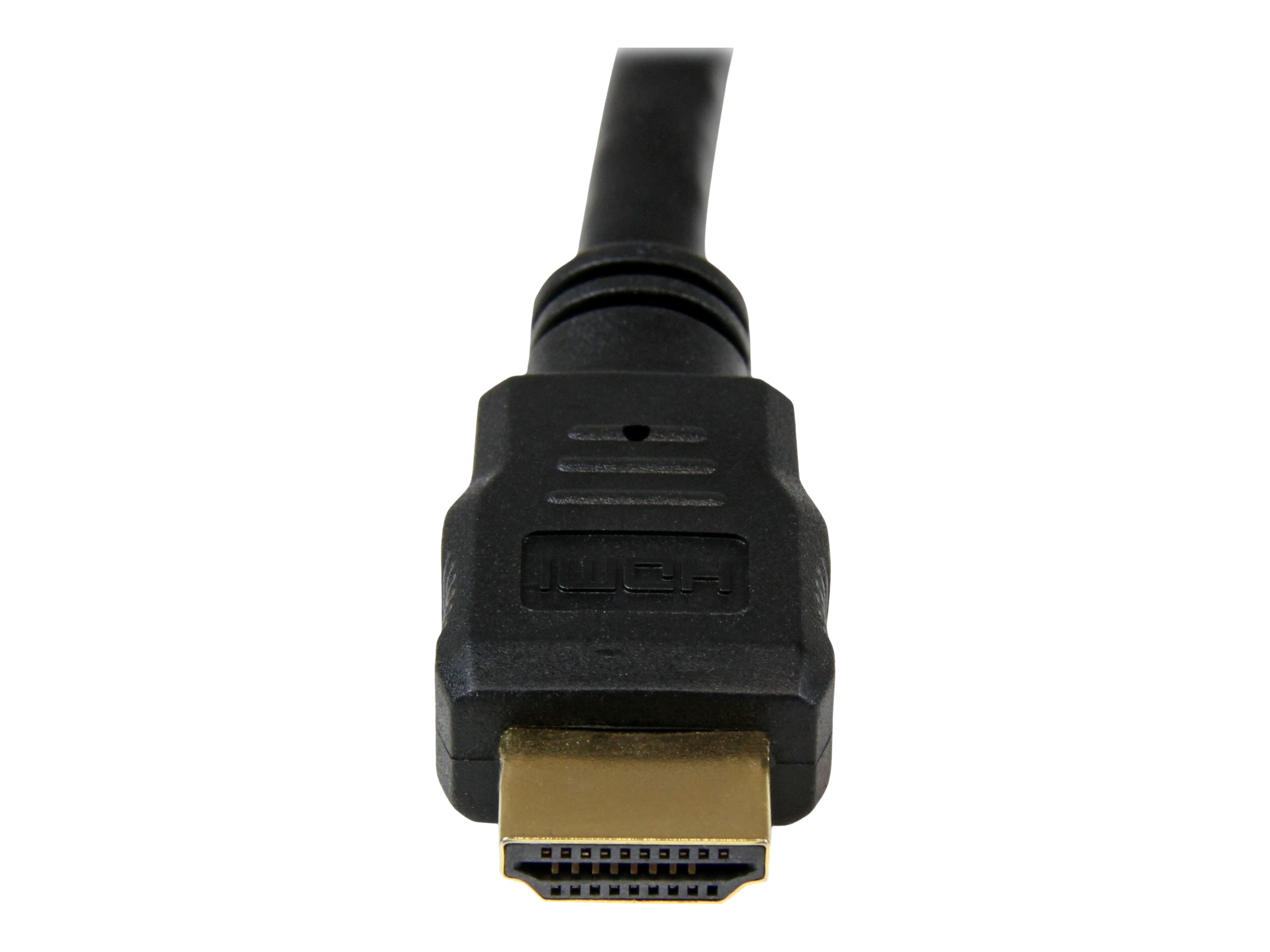StarTech.com Câble HDMI haute vitesse Ultra HD 4k x 2k de 1,5m - Cordon HDMI vers HDMI - Mâle / Mâle - Noir - Plaqués or - Câble HDMI - HDMI mâle pour HDMI mâle - 1.5 m - double blindage - noir - pour P/N: MSTCDP122HD - HDMM150CM - Accessoires pour systèmes audio domestiques