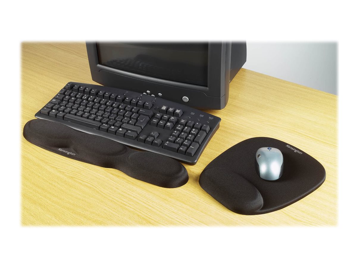 Kensington Foam Mouse Wristrest - Tapis de souris avec repose-poignets - noir - 62384 - Accessoires pour clavier et souris