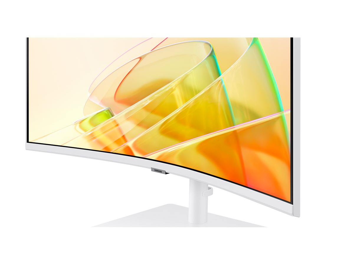 Samsung ViewFinity S6 S34C650TAU - S65TC Series - écran LED - incurvé - 34" - 3440 x 1440 UWQHD @ 100 Hz - VA - 350 cd/m² - 3000:1 - HDR10 - 5 ms - 2x Thunderbolt 4, HDMI, DisplayPort - haut-parleurs - blanc chaud - LS34C650TAUXEN - Écrans d'ordinateur