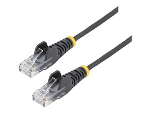 StarTech.com 50cm Slim LSZH CAT6 Ethernet Cable, 10 Gigabit Snagless RJ45 100W PoE Patch Cord, CAT 6 10GbE UTP Network Cable w/Strain Relief, Black, Fluke Tested/ETL/Low Smoke Zero Halogen - Category 6 - 28AWG (N6PAT50CMBKS) - Cordon de raccordement - RJ-45 (M) pour RJ-45 (M) - 50 cm - CAT 6 - sans crochet - noir - N6PAT50CMBKS - Câbles à paire torsadée
