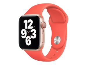 Apple 40mm Sport Band - Bracelet de montre pour montre intelligente - taille Regular - agrumes roses - pour Watch Hermès Series 7, Hermès Series 9, Nike Series 7, Series 10, Series 8, Series 9 - MYAT2ZM/A - Accessoires pour smart watch