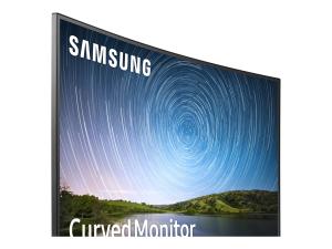 Samsung C27R500FHP - CR50 Series - écran LED - incurvé - 27" (26.9" visualisable) - 1920 x 1080 Full HD (1080p) @ 60 Hz - VA - 300 cd/m² - 3000:1 - 4 ms - HDMI, VGA - bleu foncé/gris - LC27R500FHPXEN - Écrans d'ordinateur
