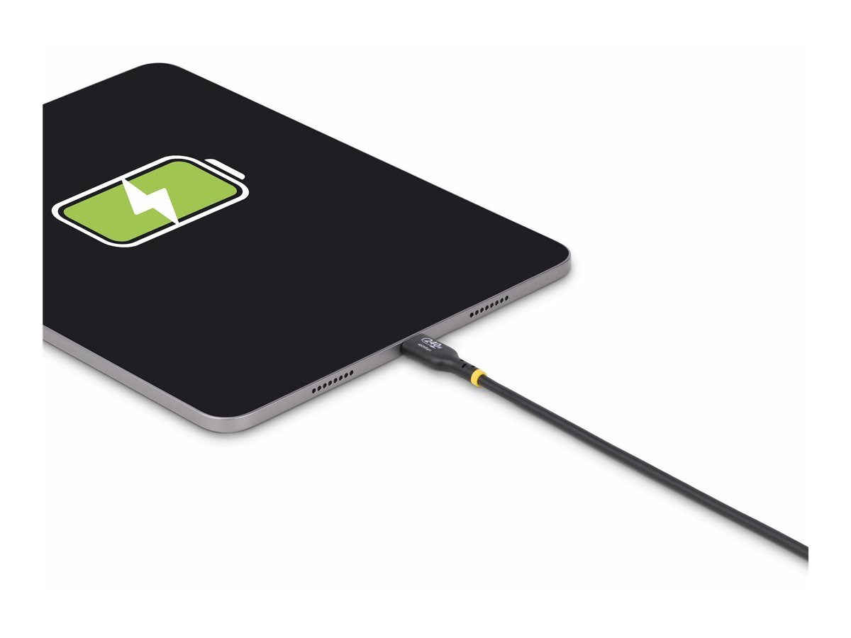 StarTech.com Câble de Charge USB-C de 4m, Cordon USB-C, USB-IF, 240W PD - Câble USB - 24 pin USB-C (M) pour 24 pin USB-C (M) - USB 2.0 - 48 V - 5 A - 4 m - gamme de puissance étendue (EPR), support pour Power Delivery 3,1, sans halogène, passif - noir - USB2EPR4M - Câbles USB