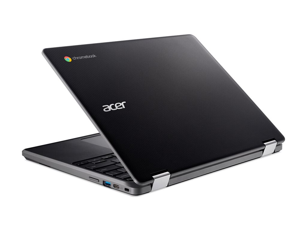 Acer Chromebook Spin 512 R853TA - Conception inclinable - Intel Celeron - N4500 / jusqu'à 2.8 GHz - Chrome OS - UHD Graphics - 4 Go RAM - 32 Go eMMC - 12" IPS écran tactile 1366 x 912 (HD+) - Wi-Fi 6 - schiste noir - clavier : Français - NX.A91EF.003 - Netbook