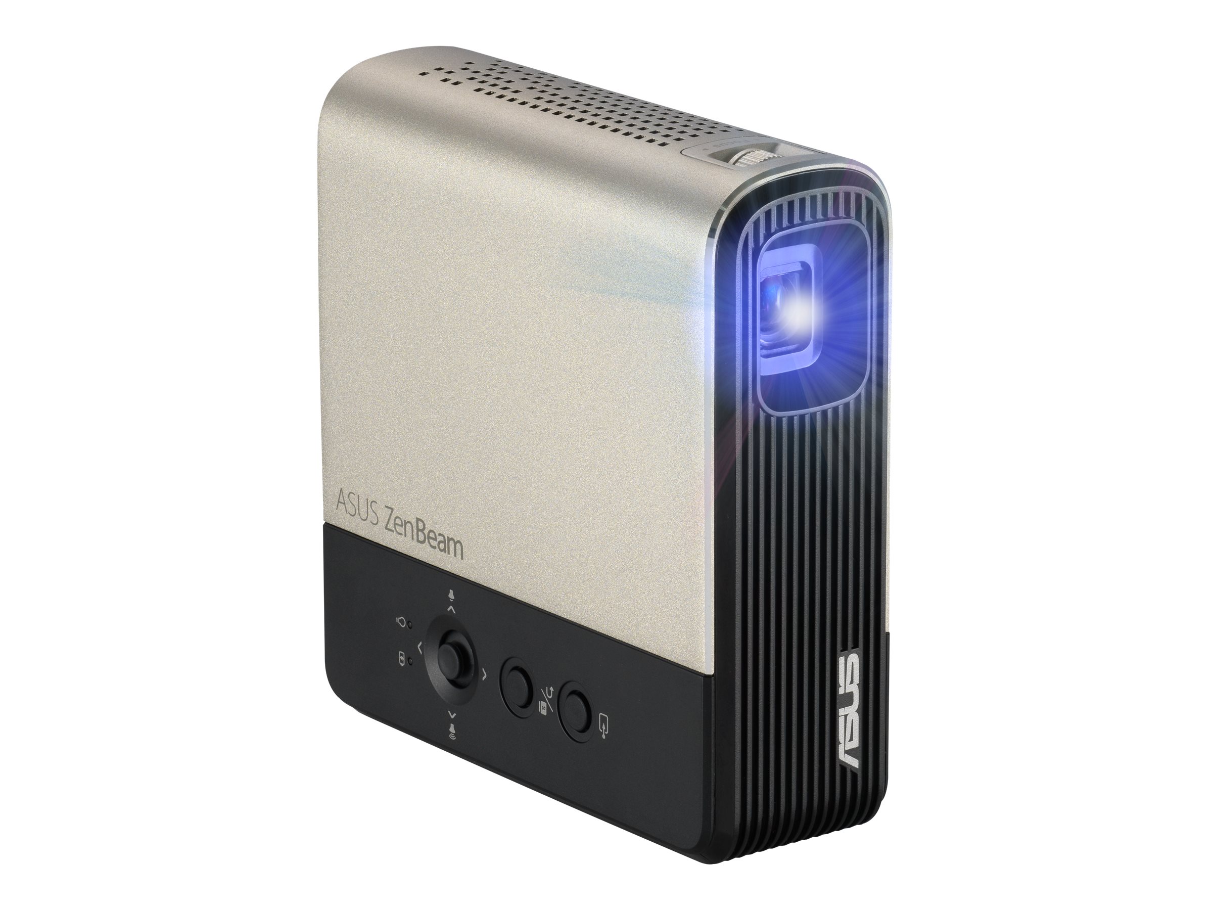 ASUS ZenBeam E2 - Projecteur DLP - LED - 300 lumens - WVGA (854 x 480) - 16:9 - or - 90LJ00H3-B01170 - Projecteurs numériques