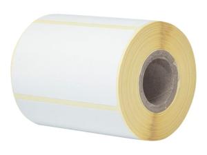 Brother - Blanc - 76 x 44 mm 400 étiquette(s) (1 rouleau(x) x 400) Étiquettes en forme découpée (pack de 8) - pour Brother TD-4410D, TD-4420DN, TD-4520DN, TD-4550DNWB; RuggedJet RJ-3150 - BDE1J044076066 - Étiquettes à imprimer